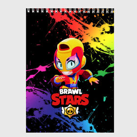 Скетчбук с принтом Brawl Stars MAX в Ухте, 100% бумага
 | 48 листов, плотность листов — 100 г/м2, плотность картонной обложки — 250 г/м2. Листы скреплены сверху удобной пружинной спиралью | brawl | brawl stars | crow | leon | sally | shark | stars | акула | бравл | бравл старс | браво старс | игра | компьютерная | кров | леон | леон акула | онлайн | старс | шарк