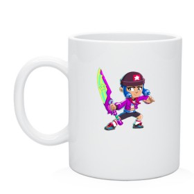 Кружка с принтом BRAWL STARS BIBI в Ухте, керамика | объем — 330 мл, диаметр — 80 мм. Принт наносится на бока кружки, можно сделать два разных изображения | 8 bit | 8 бит | bibi | brawl stars | crow | el brown | leon | leon shark | max | mr.p | sally leon | shark | stars | virus | werewolf | акула | биби | вирус | ворон | леон | оборотень | пингвин