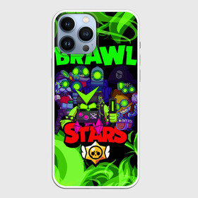 Чехол для iPhone 13 Pro Max с принтом BRAWL STARS ROBO TEAM в Ухте,  |  | Тематика изображения на принте: 8 | 8bit | bit | brawl | brawlstars | crow | leon | leonskin | max | mr p | sally | virus | бит | бравл | звезды | игра | космо | леон | макс | мультик | пламя | робот | старc | старз