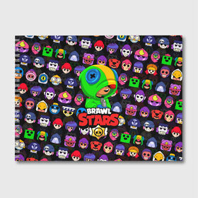 Альбом для рисования с принтом BRAWL STARS LEON в Ухте, 100% бумага
 | матовая бумага, плотность 200 мг. | 8 bit | 8 бит | bibi | brawl stars | crow | el brown | leon | leon shark | max | mr.p | sally leon | shark | stars | virus | werewolf | акула | биби | вирус | ворон | леон | оборотень | пингвин