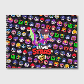 Альбом для рисования с принтом BRAWL STARS BIBI в Ухте, 100% бумага
 | матовая бумага, плотность 200 мг. | 8 bit | 8 бит | bibi | brawl stars | crow | el brown | leon | leon shark | max | mr.p | sally leon | shark | stars | virus | werewolf | акула | биби | вирус | ворон | леон | оборотень | пингвин