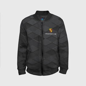 Детский бомбер 3D с принтом PORSCHE | ПОРШЕ в Ухте, 100% полиэстер | застегивается на молнию, по бокам два кармана без застежек, мягкие манжеты, по низу бомбера и на воротнике — эластичная резинка | auto | boxter | cayenne | macan | porsche | sport | авто | автомобиль | автомобильные | бренд | каен | макан | марка | машины | порш | порше | премиум | спорт