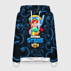 Женская толстовка 3D Brawl Stars Summer Jessie: в Ухте, 100% полиэстер  | двухслойный капюшон со шнурком для регулировки, мягкие манжеты на рукавах и по низу толстовки, спереди карман-кенгуру с мягким внутренним слоем. | 8 бит | bea | bo | brawl stars | brock | crow | darryl | dynamike | frank | gt max | gt макс | max | mortis | sally leon | sally ле | sandy | shark leon | spike | virus 8 bit | акула леон | беа | бо | бравл старс | брок | джесси | динамайк