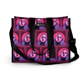 Сумка-шоппер 3D Билли Айлиш: в Ухте, 100% полиэстер | застегивается на металлическую кнопку; внутренний карман застегивается на молнию. Стенки укреплены специальным мягким материалом, чтобы защитить содержимое от несильных ударов
 | bad guy | billie eilish | music | ocean eyes | pop | билли айлиш | билли эйлиш | девушка | музыка