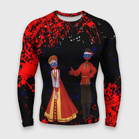 Мужской рашгард 3D CountryHumans.: в Ухте,  |  | country | countryhumans | америка | дружба народов | контрихуменс | патриотизм | персонажи | родина | россия | страна | страна людей | сша | талерантность