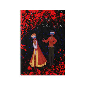 Обложка для паспорта матовая кожа с принтом CountryHumans. в Ухте, натуральная матовая кожа | размер 19,3 х 13,7 см; прозрачные пластиковые крепления | country | countryhumans | америка | дружба народов | контрихуменс | патриотизм | персонажи | родина | россия | страна | страна людей | сша | талерантность