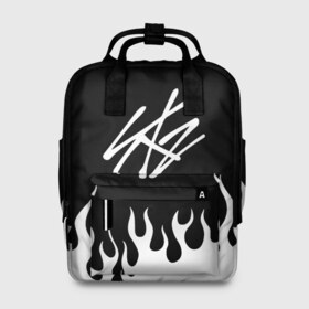 Женский рюкзак 3D с принтом Stray Kids в Ухте, 100% полиэстер | лямки с регулируемой длиной, сверху ручки, чтобы рюкзак нести как сумку. Основное отделение закрывается на молнию, как и внешний карман. Внутри два дополнительных кармана, один из которых закрывается на молнию. По бокам два дополнительных кармашка, куда поместится маленькая бутылочка
 | bang chan | changbin | han | hyunjin | k pop | korean pop | lee felix | lee know | seungmin | skz | stray kids | бэнг чан | ли ноу | ли феликс | скз | стрей кидс | хан | хёнджин | чана | чангбин