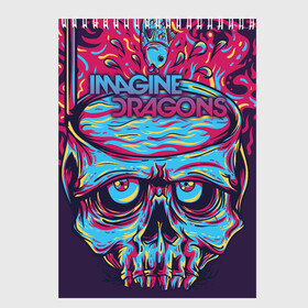 Скетчбук с принтом Imagine Dragons в Ухте, 100% бумага
 | 48 листов, плотность листов — 100 г/м2, плотность картонной обложки — 250 г/м2. Листы скреплены сверху удобной пружинной спиралью | alternative | believer | demons | dragons | imagines | imagining | interscope | kid | korner | radioactive | records | альтернативный рок | имеджин драгонс | инди | поп | электроник