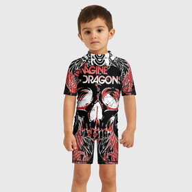 Детский купальный костюм 3D с принтом Imagine Dragons в Ухте, Полиэстер 85%, Спандекс 15% | застежка на молнии на спине | alternative | believer | demons | dragons | imagines | imagining | interscope | kid | korner | radioactive | records | альтернативный рок | имеджин драгонс | инди | поп | электроник