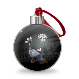 Ёлочный шар с принтом Brawl Stars Crow (Ворон) в Ухте, Пластик | Диаметр: 77 мм | Тематика изображения на принте: brawl | brawl stars | brawlstars | brawlstarsmemes | brawl_stars | clashofclans | clashroyale | colt | plp | supercell | бравл | бравлстарс | кольт