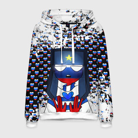 Мужская толстовка 3D с принтом CountryHumans в Ухте, 100% полиэстер | двухслойный капюшон со шнурком для регулировки, мягкие манжеты на рукавах и по низу толстовки, спереди карман-кенгуру с мягким внутренним слоем. | country | countryhumans | америка | дружба народов | контрихуменс | патриотизм | персонажи | родина | россия | страна | страна людей | сша | талерантность