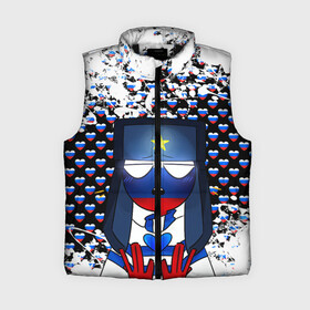 Женский жилет утепленный 3D CountryHumans.: в Ухте,  |  | country | countryhumans | америка | дружба народов | контрихуменс | патриотизм | персонажи | родина | россия | страна | страна людей | сша | талерантность