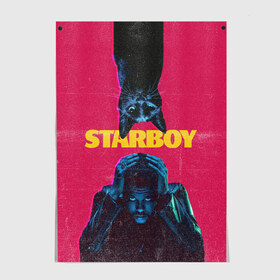 Постер с принтом STARBOY в Ухте, 100% бумага
 | бумага, плотность 150 мг. Матовая, но за счет высокого коэффициента гладкости имеет небольшой блеск и дает на свету блики, но в отличии от глянцевой бумаги не покрыта лаком | blinding lights | heartless | starboy | the weekend | уикенд