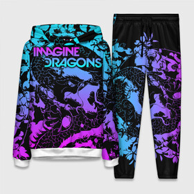 Женский костюм 3D (с толстовкой) с принтом Imagine Dragons в Ухте,  |  | alternative | believer | demons | dragons | imagines | imagining | interscope | kid | korner | radioactive | records | альтернативный рок | имеджин драгонс | инди | поп | электроник