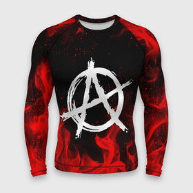 Мужской рашгард 3D АНАРХИЯ | ANARCHY RED FIRE: в Ухте,  |  | anarchy | riot | rock | анархия | бунт | знаки | музыка | панки | рок | символ