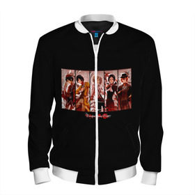 Мужской бомбер 3D с принтом Великий из бродячих псов в Ухте, 100% полиэстер | застегивается на молнию, по бокам два кармана без застежек, по низу бомбера и на воротнике - эластичная резинка | anime | japan | аниме | бродячие псы литературы | великий из бродячих псов | надпись | писатели | прикольная | проза бродячих псов | япония