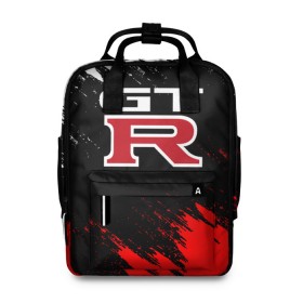 Женский рюкзак 3D с принтом NISSAN GTR в Ухте, 100% полиэстер | лямки с регулируемой длиной, сверху ручки, чтобы рюкзак нести как сумку. Основное отделение закрывается на молнию, как и внешний карман. Внутри два дополнительных кармана, один из которых закрывается на молнию. По бокам два дополнительных кармашка, куда поместится маленькая бутылочка
 | 2020 | 350z | 370z | almera | armada | auto | cube | gt r | juke | micra | murano | navara | nissan | primera | qashqai | skyl | sport | terrano | x trail | авто | автомобиль | автомобильные | бренд | марка | машины | ниссан | спорт