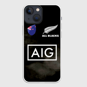 Чехол для iPhone 13 mini с принтом ALL BLACKS в Ухте,  |  | Тематика изображения на принте: all blacks | new zealandd | rugby | новая зеландия | олл блэкс | регби | хака