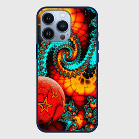 Чехол для iPhone 13 Pro СТОЛКНОВЕНИЕ ПЛАНЕТ: в Ухте,  |  | abstract | abstraction | color | fractal | geometry | paitnt | polygon | polygonal | psy | абстракция | геометрия | краски | неоновые | полигоны | психоделика | фрактал