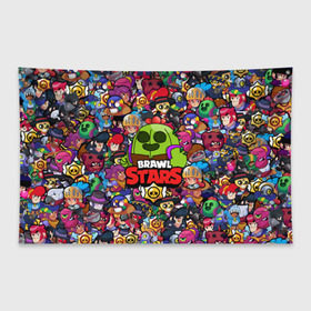Флаг-баннер с принтом BRAWL STARSSPIKE в Ухте, 100% полиэстер | размер 67 х 109 см, плотность ткани — 95 г/м2; по краям флага есть четыре люверса для крепления | bibi | brawl stars | brock | bull | crow | dinomike | el primo | leon | mobile game | nita | poko | ricochet | stars | tara | бравл старс | ворон | леон | мобильные игры