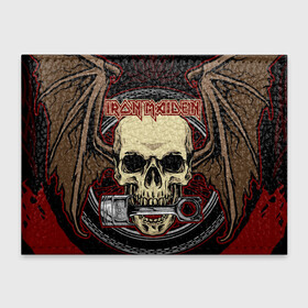 Обложка для студенческого билета с принтом Iron Maiden в Ухте, натуральная кожа | Размер: 11*8 см; Печать на всей внешней стороне | 80s | hardrock | heavy | iron | maiden | metal | pop | steve harris | the final frontier | uk | айрон | группа | железная дева | метал | мэйден | хеви