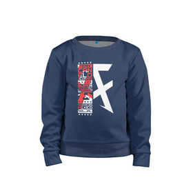 Детский свитшот хлопок с принтом Canelo Alvarez в Ухте, 100% хлопок | круглый вырез горловины, эластичные манжеты, пояс и воротник | 