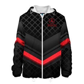 Мужская куртка 3D с принтом Mercedes-AMG в Ухте, ткань верха — 100% полиэстер, подклад — флис | прямой крой, подол и капюшон оформлены резинкой с фиксаторами, два кармана без застежек по бокам, один большой потайной карман на груди. Карман на груди застегивается на липучку | amg | benz | cars | drive | mercedes | supercars | амг | бенц | гелендваген | гонки | мерин | мерс | мерседес | обзор | скорость | форма