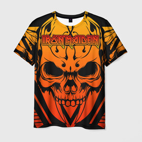 Мужская футболка 3D с принтом Iron Maiden в Ухте, 100% полиэфир | прямой крой, круглый вырез горловины, длина до линии бедер | 80s | hardrock | heavy | iron | maiden | metal | pop | steve harris | the final frontier | uk | айрон | группа | железная дева | метал | мэйден | хеви