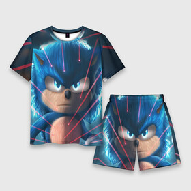Мужской костюм с шортами 3D с принтом SONIC в Ухте,  |  | hedgehog | metal sonic | silver | silver the hedgehog | sonic | sonic boom | sonic the hedgehog | еж | ёж сонник | ежик | игры | кино | соник | соник в кино | фильм
