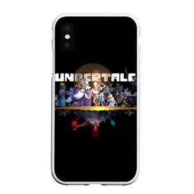 Чехол для iPhone XS Max матовый Undertale: в Ухте, Силикон | Область печати: задняя сторона чехла, без боковых панелей | asriel dreemurr | chara | frisk | sans | undertale | азриэль дримурр | андертейл | андрайн | гастер | меттатон | санс | фриск | чара