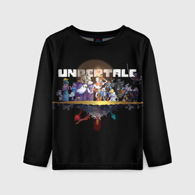Детский лонгслив 3D с принтом Undertale. в Ухте, 100% полиэстер | длинные рукава, круглый вырез горловины, полуприлегающий силуэт
 | asriel dreemurr | chara | frisk | sans | undertale | азриэль дримурр | андертейл | андрайн | гастер | меттатон | санс | фриск | чара