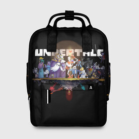Женский рюкзак 3D с принтом Undertale. в Ухте, 100% полиэстер | лямки с регулируемой длиной, сверху ручки, чтобы рюкзак нести как сумку. Основное отделение закрывается на молнию, как и внешний карман. Внутри два дополнительных кармана, один из которых закрывается на молнию. По бокам два дополнительных кармашка, куда поместится маленькая бутылочка
 | asriel dreemurr | chara | frisk | sans | undertale | азриэль дримурр | андертейл | андрайн | гастер | меттатон | санс | фриск | чара
