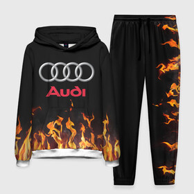 Мужской костюм 3D (с толстовкой) с принтом AUDI | ОГОНЬ в Ухте,  |  | audi | auto | sport | авто | автомобиль | автомобильные | ауди | бренд | марка | машины | спорт
