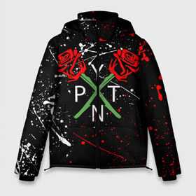 Мужская зимняя куртка 3D с принтом PAYTON MOORMEIER - ТИКТОК в Ухте, верх — 100% полиэстер; подкладка — 100% полиэстер; утеплитель — 100% полиэстер | длина ниже бедра, свободный силуэт Оверсайз. Есть воротник-стойка, отстегивающийся капюшон и ветрозащитная планка. 

Боковые карманы с листочкой на кнопках и внутренний карман на молнии. | payton moormeier | tiktok | блогер | пейтон | пейтон моормиер | тикток | тиктокер | ютубер