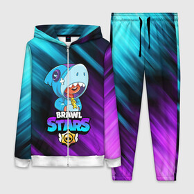 Женский костюм 3D с принтом BRAWL STARS LEON SHARK в Ухте,  |  | 8 bit | 8 бит | bibi | brawl stars | crow | el brown | leon | leon shark | max | mr.p | sally leon | shark | stars | virus | werewolf | акула | биби | вирус | ворон | леон | оборотень | пингвин