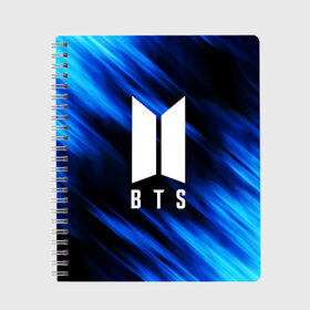 Тетрадь с принтом BTS в Ухте, 100% бумага | 48 листов, плотность листов — 60 г/м2, плотность картонной обложки — 250 г/м2. Листы скреплены сбоку удобной пружинной спиралью. Уголки страниц и обложки скругленные. Цвет линий — светло-серый
 | bangtan boys | bt21 | bts | rm | бтс | ви | джей хоуп | джонгук | сюга | чимин | чин