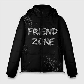 Мужская зимняя куртка 3D с принтом FRIEND ZONE в Ухте, верх — 100% полиэстер; подкладка — 100% полиэстер; утеплитель — 100% полиэстер | длина ниже бедра, свободный силуэт Оверсайз. Есть воротник-стойка, отстегивающийся капюшон и ветрозащитная планка. 

Боковые карманы с листочкой на кнопках и внутренний карман на молнии. | friend | zone | белая | девушка | девушке | другу | друзья | звезды | зона | любимой | люблю | минимализм | надпись | не | отношения | парень | парню | подарок | подруге | подружке | просто | только | френд