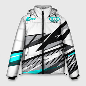 Мужская зимняя куртка 3D с принтом Audi RS в Ухте, верх — 100% полиэстер; подкладка — 100% полиэстер; утеплитель — 100% полиэстер | длина ниже бедра, свободный силуэт Оверсайз. Есть воротник-стойка, отстегивающийся капюшон и ветрозащитная планка. 

Боковые карманы с листочкой на кнопках и внутренний карман на молнии. | Тематика изображения на принте: amg | audi | cars | drive | quattro | rs | s | sport | sportback | supercars | ауди | обзор | скорость | форма