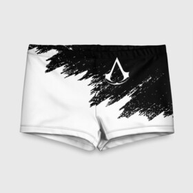 Детские купальные плавки 3D с принтом ASSASSIN`S CREED | АССАСИН С КРИД (Z) в Ухте, Полиэстер 85%, Спандекс 15% | Слитный крой, подклад по переду изделия, узкие бретели | Тематика изображения на принте: slayer | асасин | ассасин крид | ассассин | тамплиеры