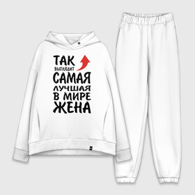 Женский костюм хлопок Oversize с принтом Так выглядит самая лучшая в мире жена в Ухте,  |  | 14 февраля | 29 ноября | 8 марта | mom | super | wife | девушке | день матери | жене | женщине | коллеге | любимой | мама | маман | маме | мамка | мамочка | мамулька | мать | на 8 марта | на праздник | подарок | подруге