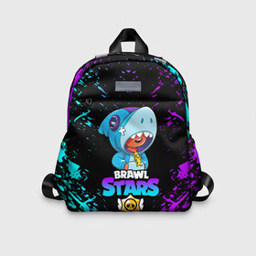 Детский рюкзак 3D с принтом BRAWL STARS LEON SHARK | БРАВЛ СТАРС (Z) в Ухте, 100% полиэстер | лямки с регулируемой длиной, сверху петелька, чтобы рюкзак можно было повесить на вешалку. Основное отделение закрывается на молнию, как и внешний карман. Внутри дополнительный карман. По бокам два дополнительных кармашка | Тематика изображения на принте: 8 bit | 8 бит | bibi | brawl stars | crow | el brown | leon | leon shark | max | mr.p | sally leon | shark | stars | virus | werewolf | акула | биби | вирус | ворон | леон | оборотень | пингвин