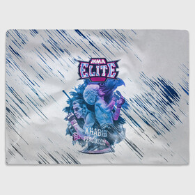 Плед 3D с принтом Хабиб в Ухте, 100% полиэстер | закругленные углы, все края обработаны. Ткань не мнется и не растягивается | ferguson | khabib | бои | мма | орёл | фергюсон | хабиб нурмагомедов