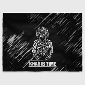 Плед 3D с принтом KHABIB в Ухте, 100% полиэстер | закругленные углы, все края обработаны. Ткань не мнется и не растягивается | khabib | боец | борец | мма | нурмагомедов | орёл | хабиб
