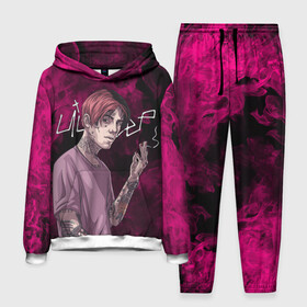 Мужской костюм 3D (с толстовкой) с принтом LIL PEEP | ЛИЛ ПИП (Z) в Ухте,  |  | Тематика изображения на принте: lil peep | lil prince | pink | зарубежная музыка | лил пип | маленький принц