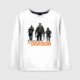 Детский лонгслив хлопок с принтом The Division 2 в Ухте, 100% хлопок | круглый вырез горловины, полуприлегающий силуэт, длина до линии бедер | Тематика изображения на принте: extremis malis | logo | new york | shd agent | the division 2 | the division logo | tom clancys the division