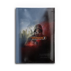 Обложка для автодокументов с принтом The Division 2 в Ухте, натуральная кожа |  размер 19,9*13 см; внутри 4 больших “конверта” для документов и один маленький отдел — туда идеально встанут права | extremis malis | logo | new york | shd agent | the division 2 | the division logo | tom clancys the division