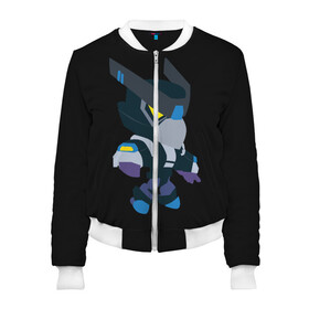 Женский бомбер 3D Brawl Stars Night Mecha Crow: в Ухте, 100% полиэстер | застегивается на молнию, по бокам два кармана без застежек, мягкие манжеты, по низу бомбера и на воротнике — эластичная резинка | 8 бит | bea | bo | brawl stars | crow | dynamike | gt max | gt макс | max | mortis | sakura spike | sally leon | sally леон | sandy | spike | беа | бо | бравл старс | динамайк | дэрри | классический 8 бит | кроу | ма