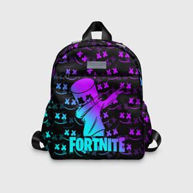 Детский рюкзак 3D с принтом FORTNITE X MARSHMELLO / ФОРТНАЙТ в Ухте, 100% полиэстер | лямки с регулируемой длиной, сверху петелька, чтобы рюкзак можно было повесить на вешалку. Основное отделение закрывается на молнию, как и внешний карман. Внутри дополнительный карман. По бокам два дополнительных кармашка | fortnite | fortnite 2 | fortnite x | marshmello | ninja | ninja hyper streamer | ninja streamer | streamer | tyler blevins | маршмелло | ниндзя | фортнайт | фортнайт 2 | фортнайт глава 2