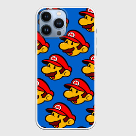 Чехол для iPhone 13 Pro Max с принтом Mario в Ухте,  |  | Тематика изображения на принте: anime | game | japan | mario | nintendo | super mario | texture | trend | аниме | голова | детская | игра | кепка | марио | нинтендо | парню | прикольная | ребенку | текстура | тренд | усы | человек | япония