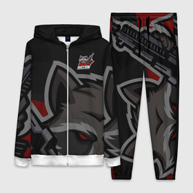 Женский костюм 3D с принтом Форма Bad Raccoon в Ухте,  |  | design | logo | mascot | баскетбол | герои | животное | зверек | звери | киберспорт | мех | оружие | скунс | спортивная | стиль | талисман | фитнес | форма | футбол | яркие